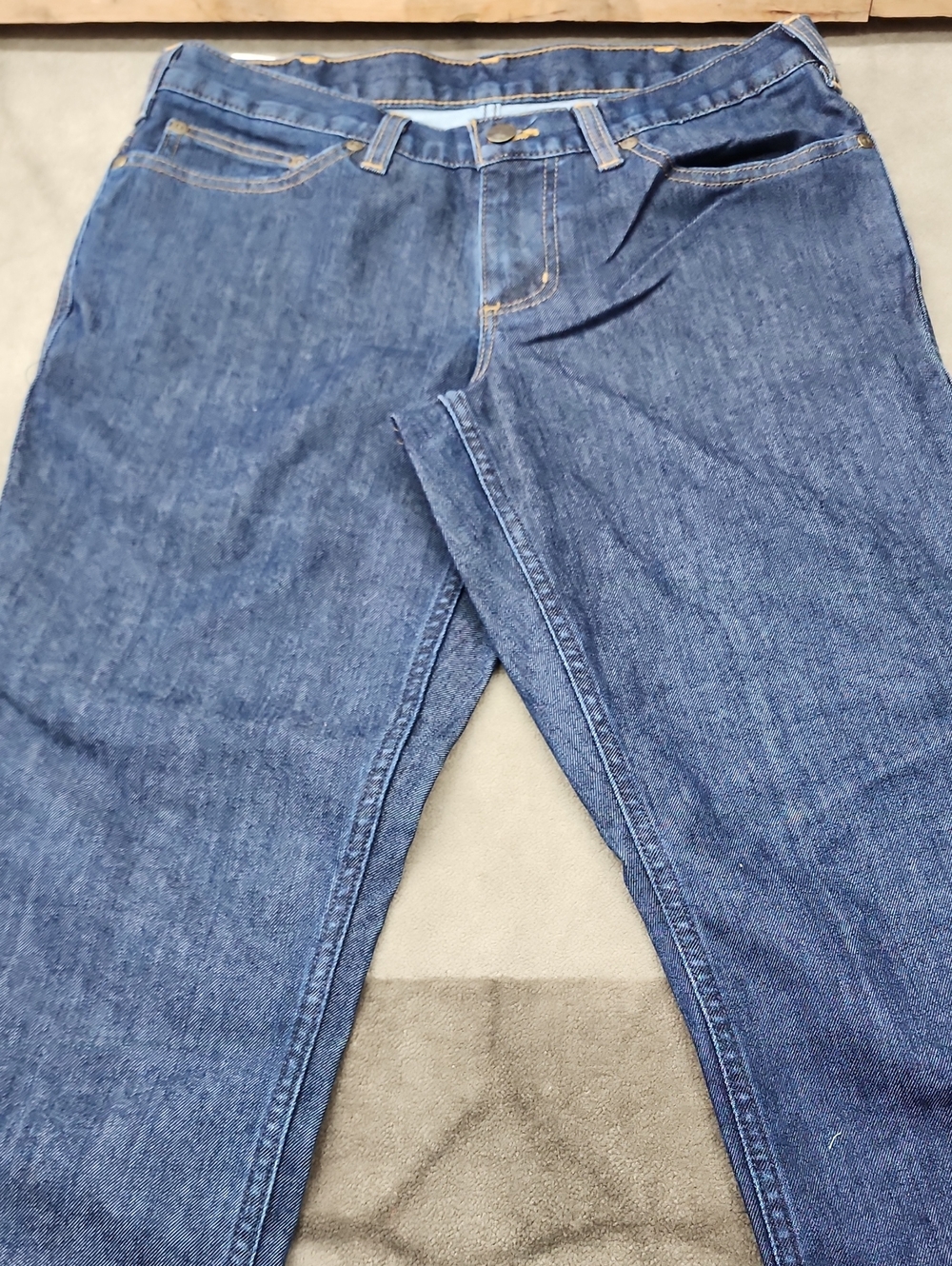 Carhartt Men's Straight Jeans Blue Denim